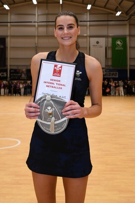 231125 - Welsh Feathers v Zimbabwe Gems - International Netball Match - Georgia Rowe of Wales on her 75th cap