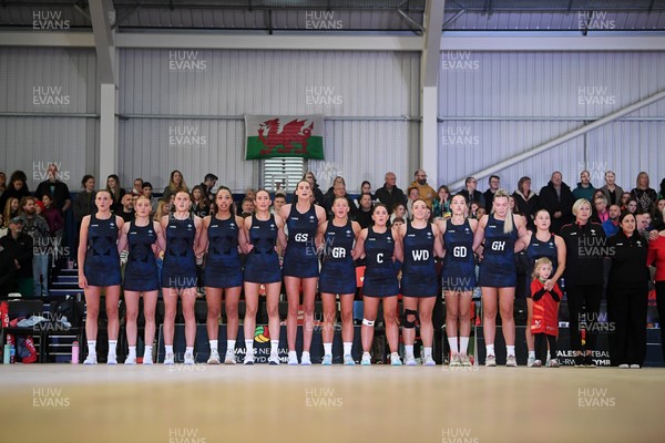 231125 - Welsh Feathers v Zimbabwe Gems - International Netball Match - Wales anthem