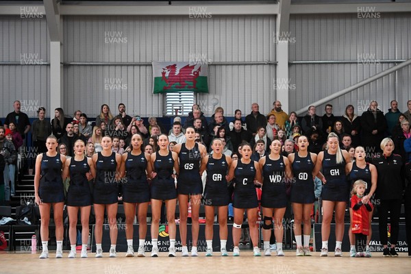 231125 - Welsh Feathers v Zimbabwe Gems - International Netball Match - Wales anthem