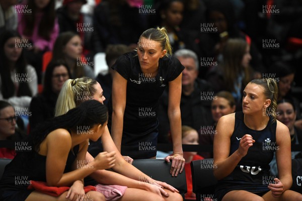 231125 - Welsh Feathers v Zimbabwe Gems - International Netball Match - Wales bench