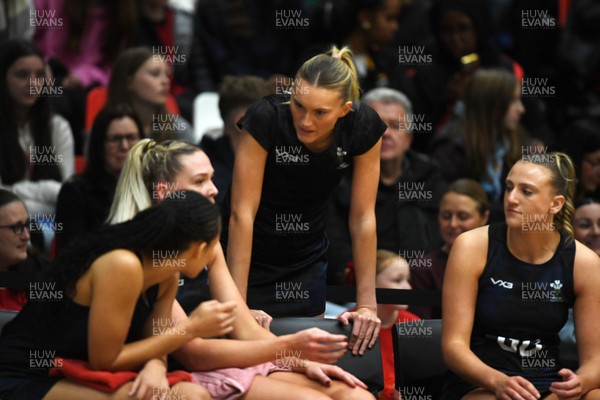 231125 - Welsh Feathers v Zimbabwe Gems - International Netball Match - Wales bench