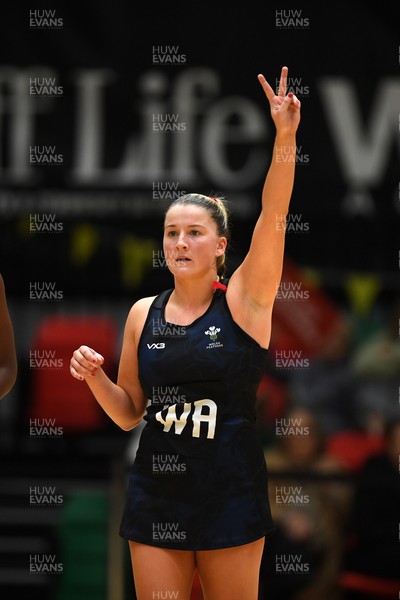 231125 - Welsh Feathers v Zimbabwe Gems - International Netball Match - Bethan Dyke of Wales
