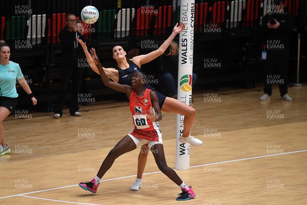 231125 - Welsh Feathers v Zimbabwe Gems - International Netball Match - Georgia Rowe of Wales