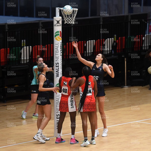 231125 - Welsh Feathers v Zimbabwe Gems - International Netball Match - Georgia Rowe of Wales