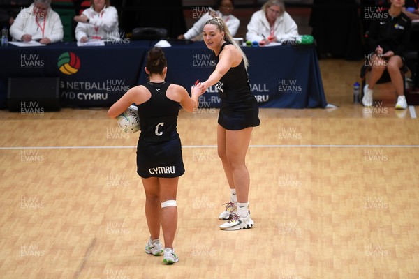 231125 - Welsh Feathers v Zimbabwe Gems - International Netball Match - Leah Middleton of Wales