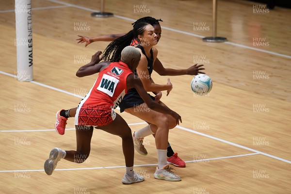 231125 - Welsh Feathers v Zimbabwe Gems - International Netball Match - Caris Morgan of Wales