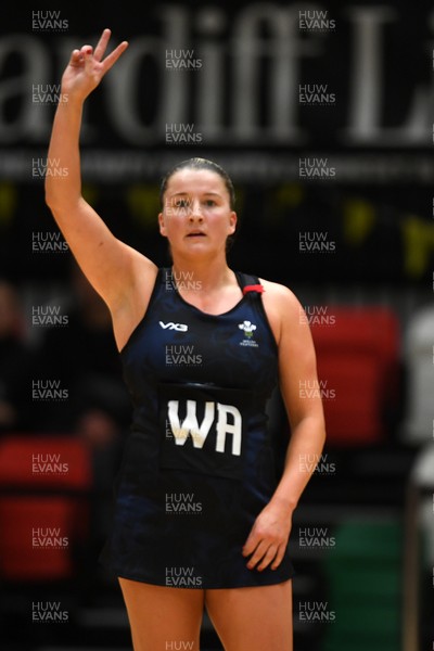 231125 - Welsh Feathers v Zimbabwe Gems - International Netball Match - Bethan Dyke of Wales