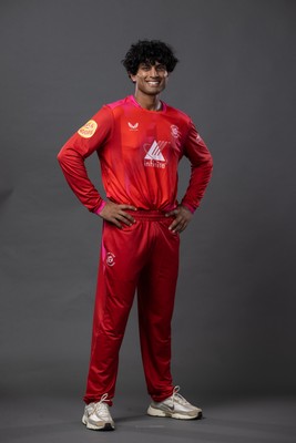 240726 - Welsh Fire Men Squad Portraits - Rachin Ravindra