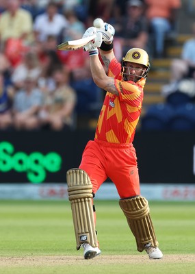 130822 - Welsh Fire Men v Birmingham Phoenix Men, The Hundred - Matthew Wade of Birmingham Phoenix plays a shot