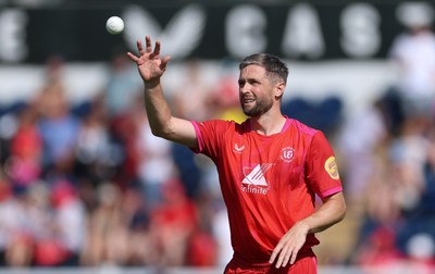 290726 - Welsh Fire Men v Trent Rockets Men, The Hundred - Chris Woakes of Welsh Fire