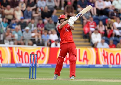 250726 - Welsh Fire v MI London - The Hundred - Phil Salt of Welsh Fire batting