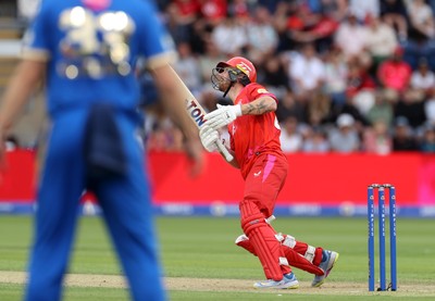 250726 - Welsh Fire v MI London - The Hundred - Phil Salt of Welsh Fire batting