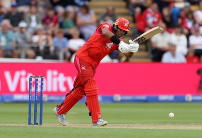 250726 - Welsh Fire v MI London - The Hundred - Rachin Ravindra of Welsh Fire batting