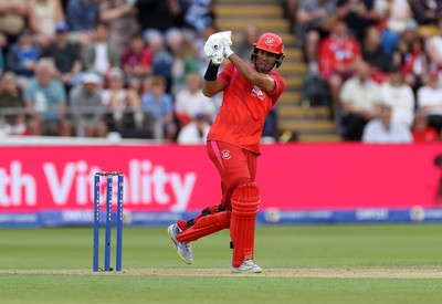 250726 - Welsh Fire v MI London - The Hundred - Rachin Ravindra of Welsh Fire batting