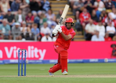 250726 - Welsh Fire v MI London - The Hundred - Rachin Ravindra of Welsh Fire batting