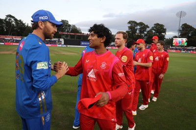 250726 - Welsh Fire v MI London - The Hundred - Rachin Ravindra of Welsh Fire at full time