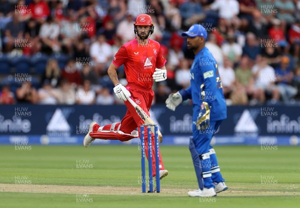250726 - Welsh Fire v MI London - The Hundred - Matthew Short of Welsh Fire batting