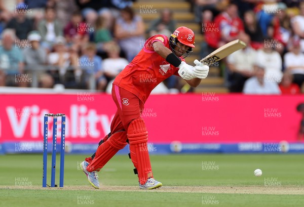 250726 - Welsh Fire v MI London - The Hundred - Rachin Ravindra of Welsh Fire batting