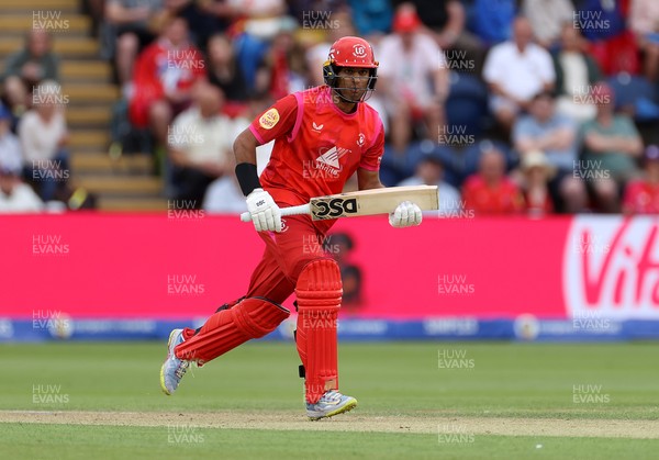 250726 - Welsh Fire v MI London - The Hundred - Rachin Ravindra of Welsh Fire batting