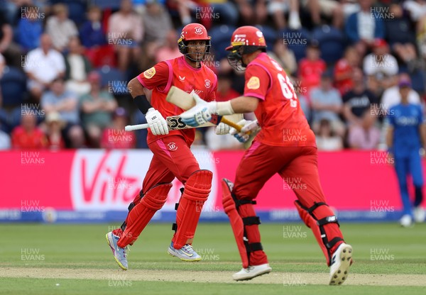 250726 - Welsh Fire v MI London - The Hundred - Rachin Ravindra of Welsh Fire batting