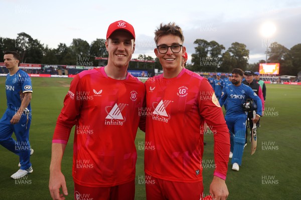 250726 - Welsh Fire v MI London - The Hundred - Ben Kellaway and Asa Tribe of Welsh Fire