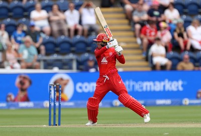 250726 - Welsh Fire Women v MI London Women - The Hundred - Ella McCaughan of Welsh Fire batting