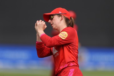 030826 - Welsh Fire Women v Southern Brave Women - The Hundred - Freya Kemp of Welsh Fire catches the ball to dismiss Maia Bouchier