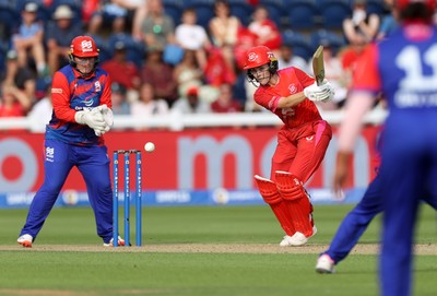030826 - Welsh Fire Women v Southern Brave Women - The Hundred - Heather Graham of Welsh Fire hits the match winning runs