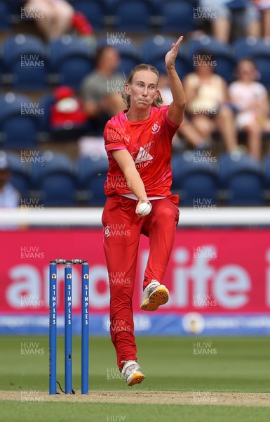 030826 - Welsh Fire Women v Southern Brave Women - The Hundred - Orla Prendergast of Welsh Fire bowling