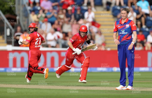 030826 - Welsh Fire Women v Southern Brave Women - The Hundred - Heather Graham of Welsh Fire hits the match winning runs