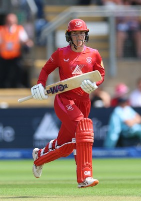 290726 - Welsh Fire Women v Trent Rockets Women, The Hundred - Georgia Wareham of Welsh Fire adds the runs