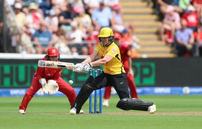 290726 - Welsh Fire Women v Trent Rockets Women, The Hundred - Nat Sciver-Brunt of Trent Rockets hits a four