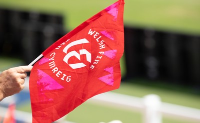 290726 - Welsh Fire Women v Trent Rockets Women, The Hundred - Welsh Fire Flag