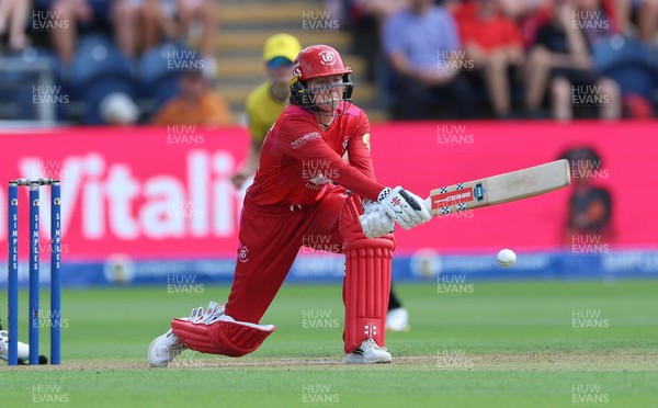 290726 - Welsh Fire Women v Trent Rockets Women, The Hundred - Ella McCaughan of Welsh Fire plays a shot