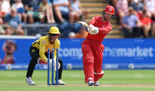 290726 - Welsh Fire Women v Trent Rockets Women, The Hundred - Freya Kemp of Welsh Fire plays a shot