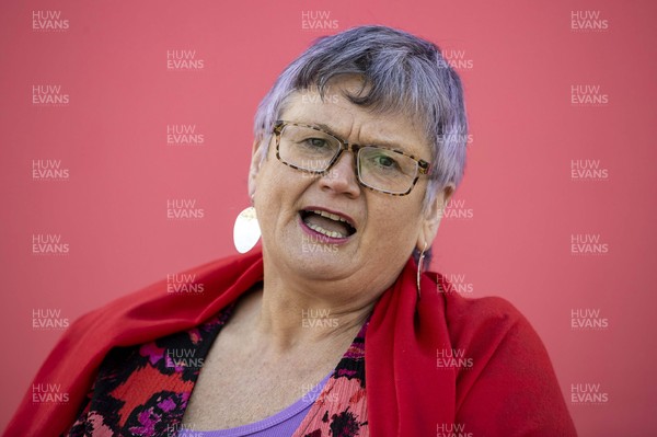 260421 - Picture shows Welsh Labour�s Deputy Leader Carolyn Harris launching the party�s new advert in the run up to the election