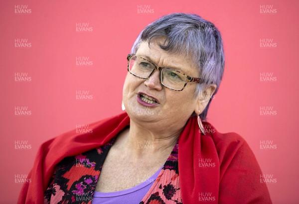 260421 - Picture shows Welsh Labour�s Deputy Leader Carolyn Harris launching the party�s new advert in the run up to the election