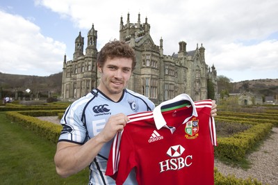 300413 - British & Irish Lions Squad Announcement -Leigh Halfpenny of Cardiff Blues at Margam Park, south Wales after being named in the British & Irish Lions squad 