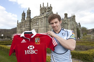 300413 - British & Irish Lions Squad Announcement -Leigh Halfpenny of Cardiff Blues at Margam Park, south Wales after being named in the British & Irish Lions squad 