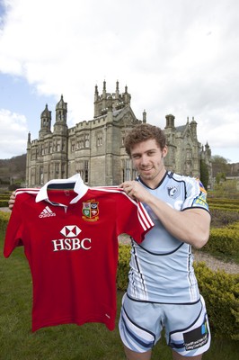 300413 - British & Irish Lions Squad Announcement -Leigh Halfpenny of Cardiff Blues at Margam Park, south Wales after being named in the British & Irish Lions squad 