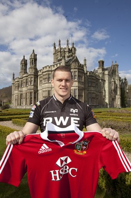 300413 - British & Irish Lions Squad Announcement -Ian Evans of Ospreys at Margam Park, south Wales after being named in the British & Irish Lions squad 