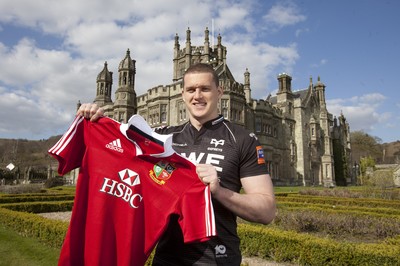 300413 - British & Irish Lions Squad Announcement -Ian Evans of Ospreys at Margam Park, south Wales after being named in the British & Irish Lions squad 