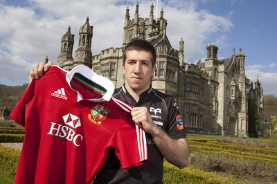 300413 - British & Irish Lions Squad Announcement -Justin Tipuric of Ospreys at Margam Park, south Wales after being named in the British & Irish Lions squad 