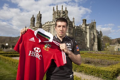 300413 - British & Irish Lions Squad Announcement -Justin Tipuric of Ospreys at Margam Park, south Wales after being named in the British & Irish Lions squad 