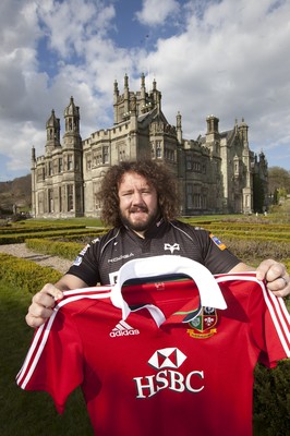 300413 - British & Irish Lions Squad Announcement -Adam Jones of Ospreys at Margam Park, south Wales after being named in the British & Irish Lions squad 