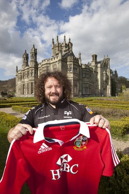 300413 - British & Irish Lions Squad Announcement -Adam Jones of Ospreys at Margam Park, south Wales after being named in the British & Irish Lions squad 