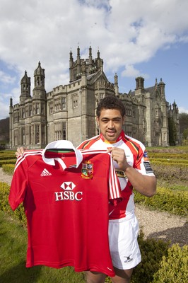 300413 - British & Irish Lions Squad Announcement -Toby Faletau of Newport-Gwent Dragons at Margam Park, south Wales after being named in the British & Irish Lions squad 