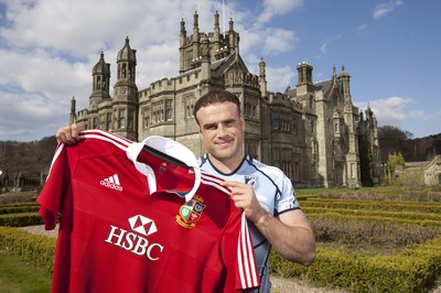 300413 - British & Irish Lions Squad Announcement -Jamie Roberts of Cardiff Blues at Margam Park, south Wales after being named in the British & Irish Lions squad 