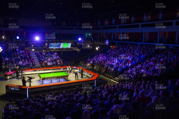 040318 - Welsh Open Snooker Final - General View of the Motorpoint Arena during the Final between Barry Hawkins and John Higgins
