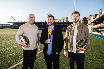 150926 - Welsh Rugby Writers’ Association Annual Awards, in association with Premier Sports - Tom Shanklin, Ross Harries and Alex Cuthbert